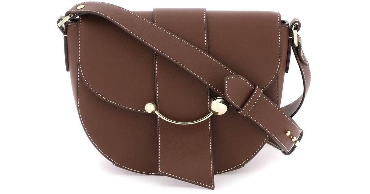 Strathberry 'crescent' Crossbody Bag in Brown | Lyst