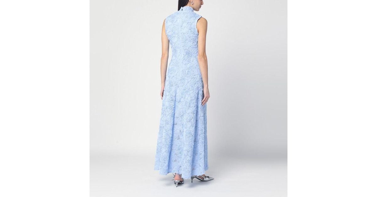 【関税&送料込】Rotate Birger Christensen Long Floral Dress ROTATE BIRGER CHRISTENSEN Floral-print satin-jacquard midi