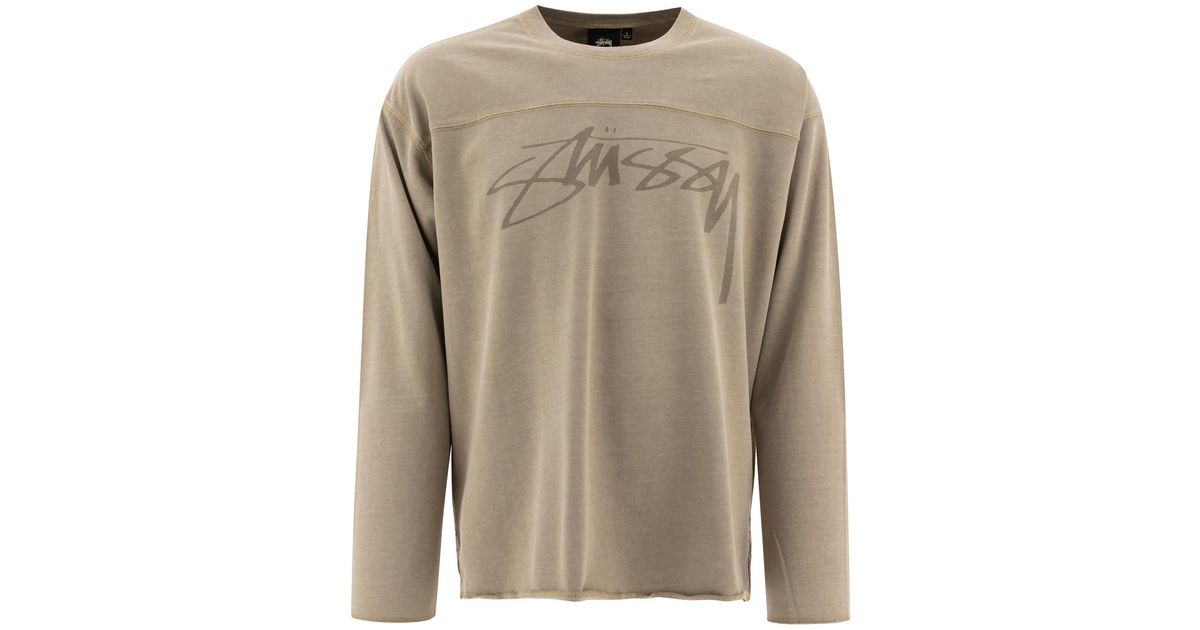 トップス STUSSY FOOTBALL CREW PIGMENT DYED COTTON Football Crew Pigment Dyed | Garmentory