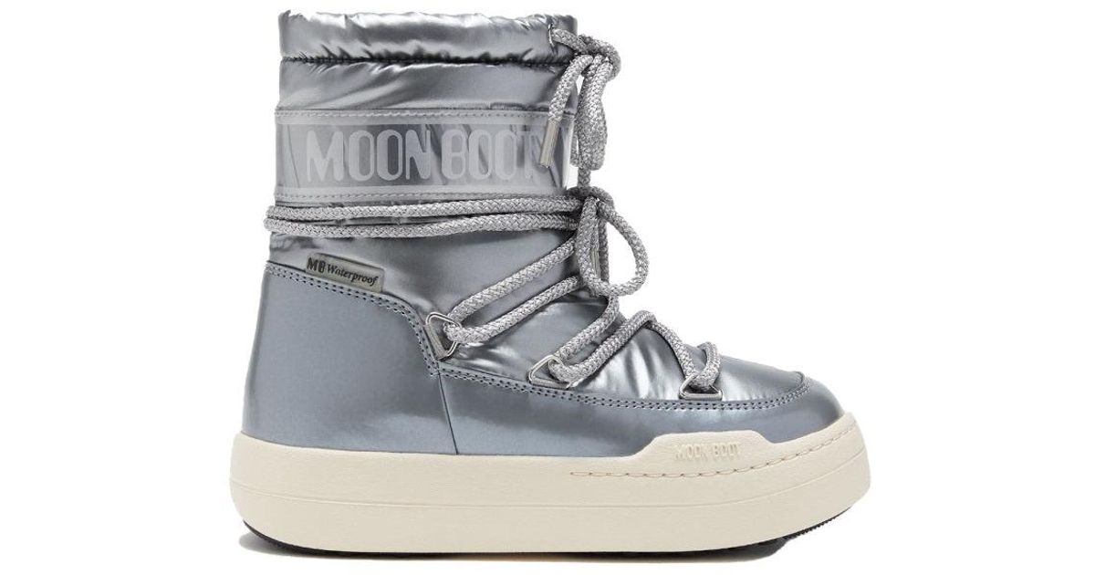 Moon Boot Kids JR Park Boots in Silver main image 1