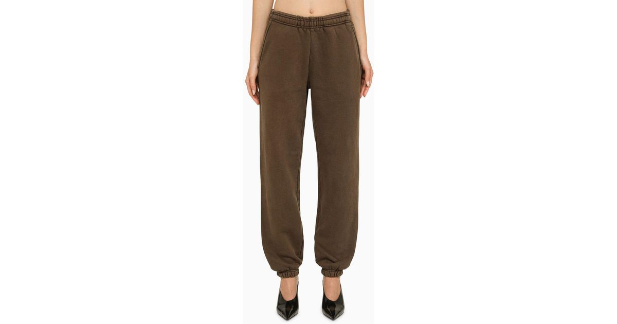 Entire studios Brown Trousers In Organic Cotton | Lyst