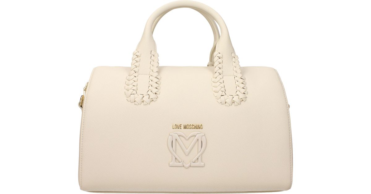 Love Moschino Handbags Polyurethane/Ivory in Natural | Lyst UK