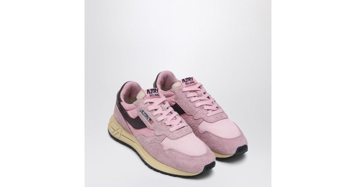 Autry Sneakers Reelwind Low/Burgundy in Pink | Lyst