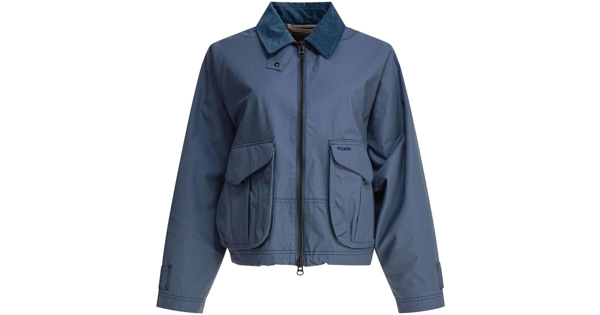 Filson W' Aviator Short Work Jacket in Blue | Lyst