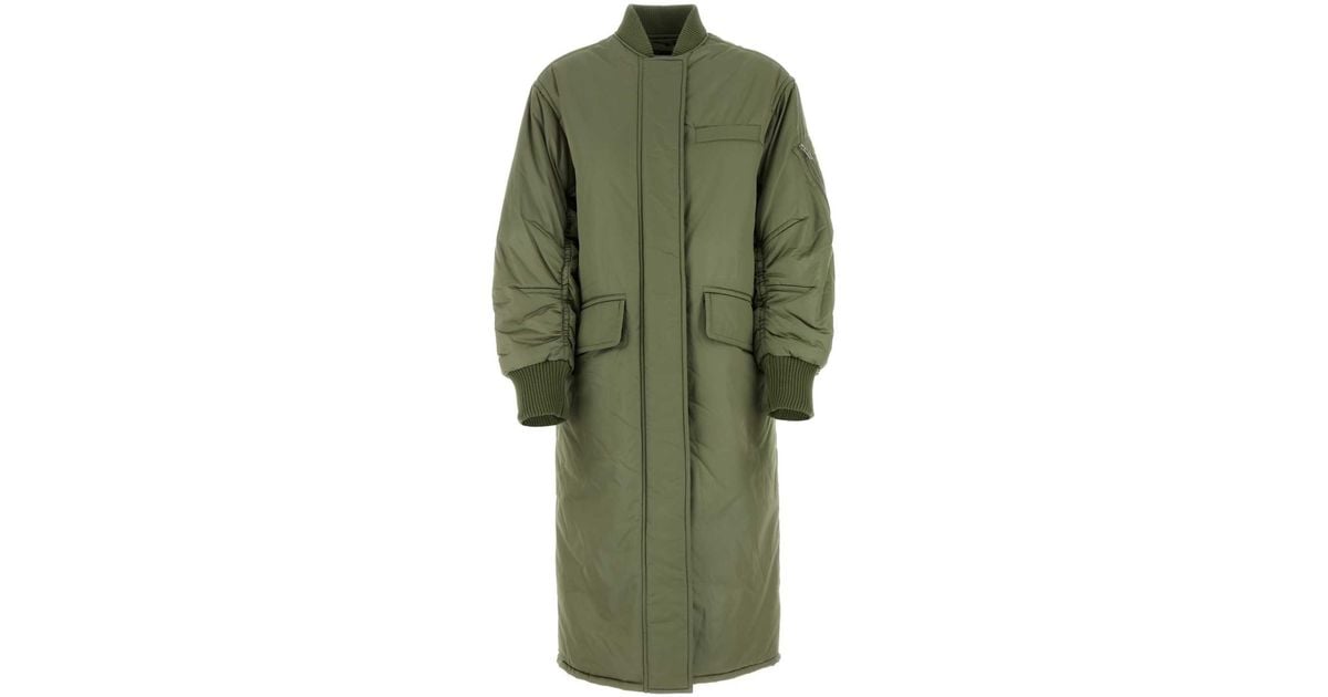 コート STAND STUDIO Olive Green Nylon Abbie Padded Jacket Stand Studio Olive Nylon Abbie Padded Jacket In Green | ModeSens
