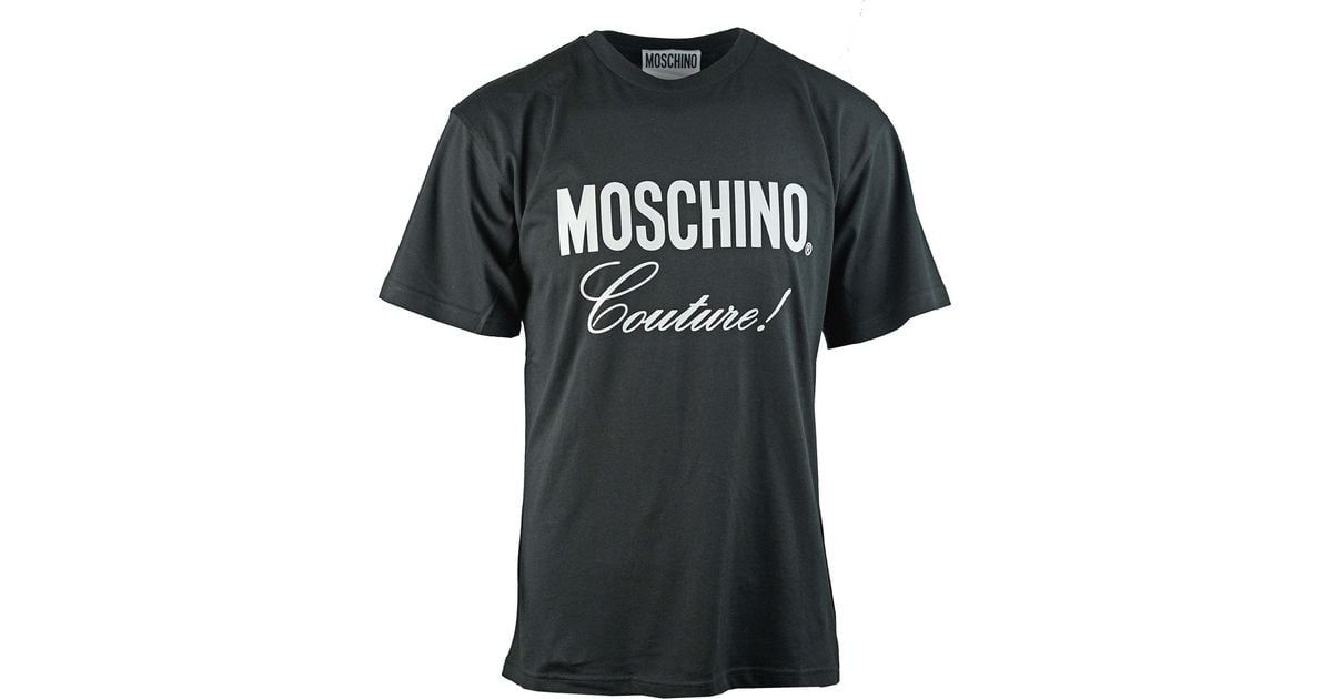 Moschino Cotton A0710 5240 1555 T-shirt in Black for Men - Lyst