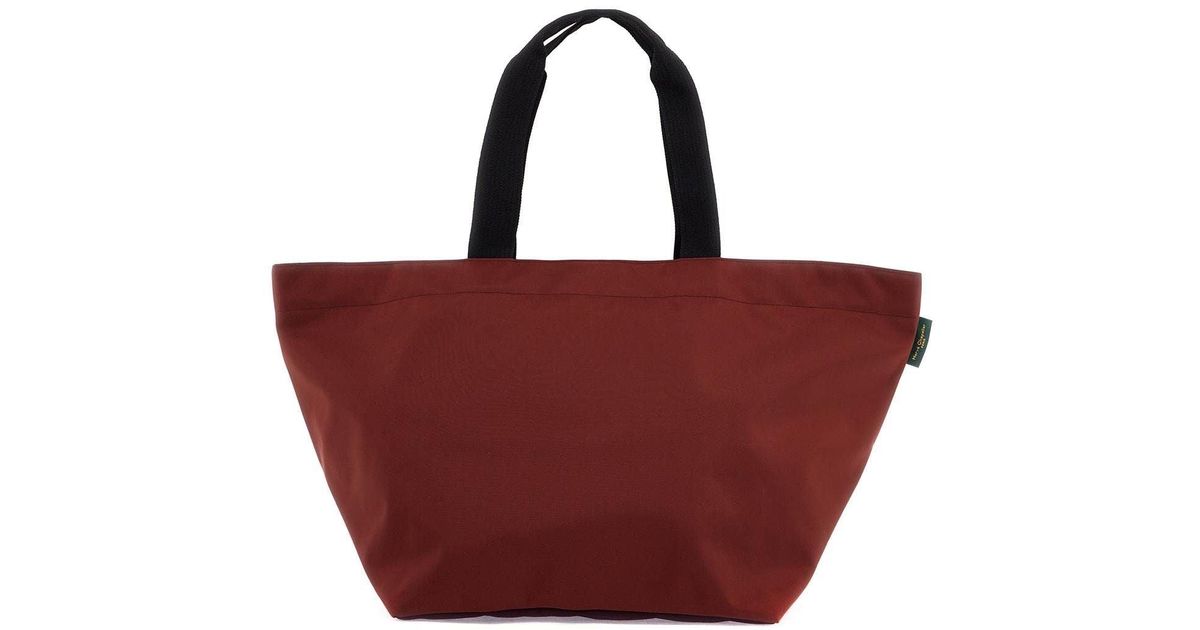 Herve Chapelier Two Tone Xl Tote Bag in Red | Lyst Herve Chapelier 