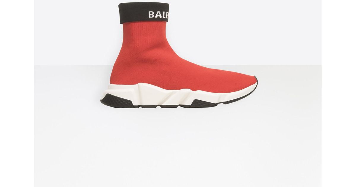 balenciaga red sock shoes