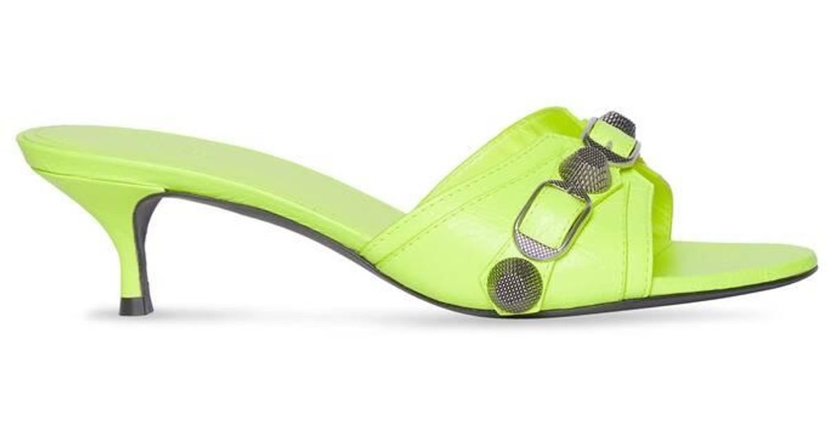balenciaga yellow sandals