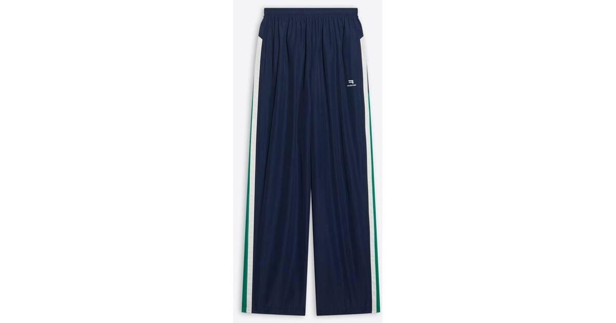 Balenciaga Synthetic Sporty B Tracksuit Trousers in Blue for Men - Lyst