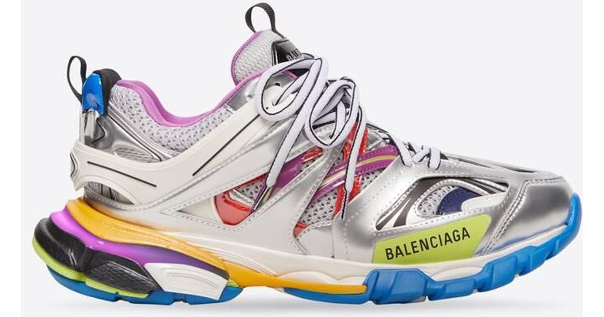 Balenciaga Track Sneaker in Silver (Metallic) for Men Lyst
