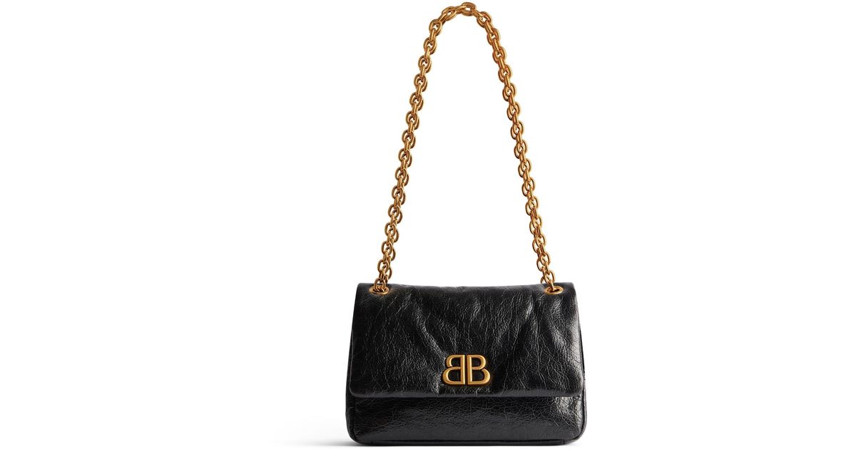 Balenciaga Monaco Mini Bag in Black | Lyst Balenciaga Monaco Mini Bag in Black | Lyst