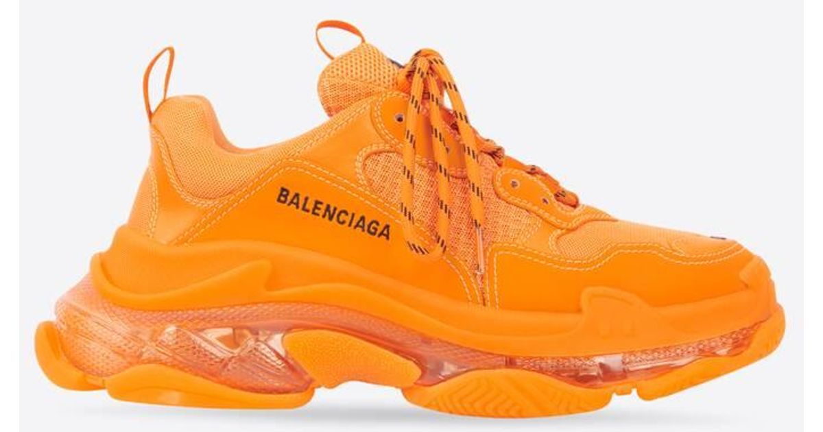 balenciaga triple s orange
