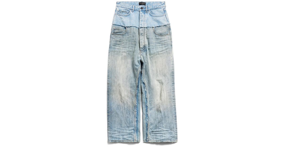 24AW BALECIAGA Cutup Baggy Denim Pant balenciaga 24aw cut up baggy