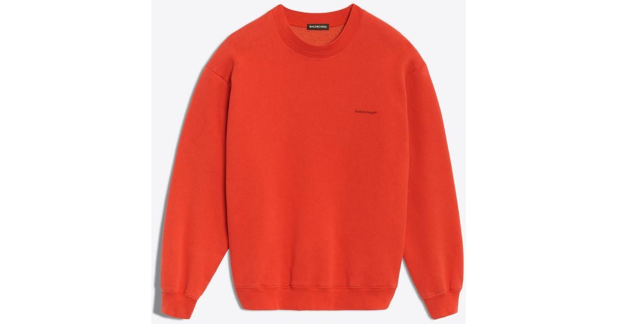 balenciaga sweatshirt red