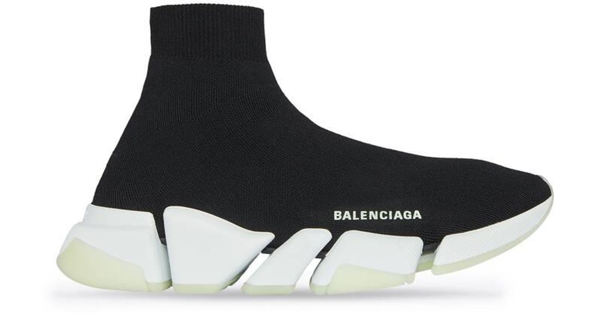 Balenciaga Synthetic Speed 2.0 Recycled Knit Sneaker Glow In The Dark ...