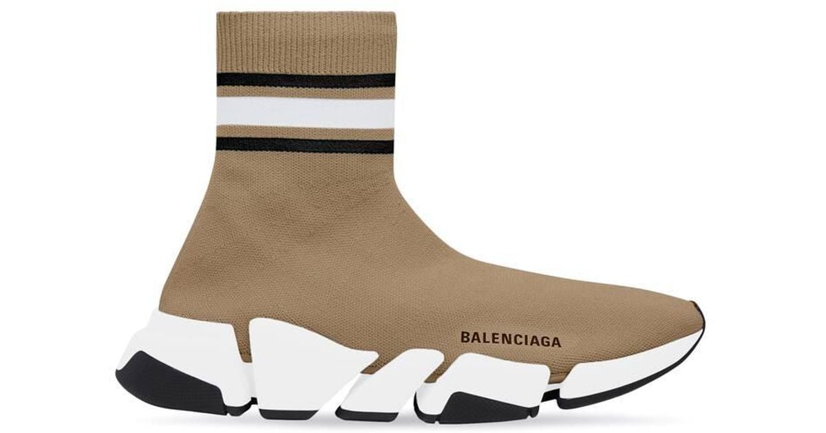 balenciaga beige speed trainer