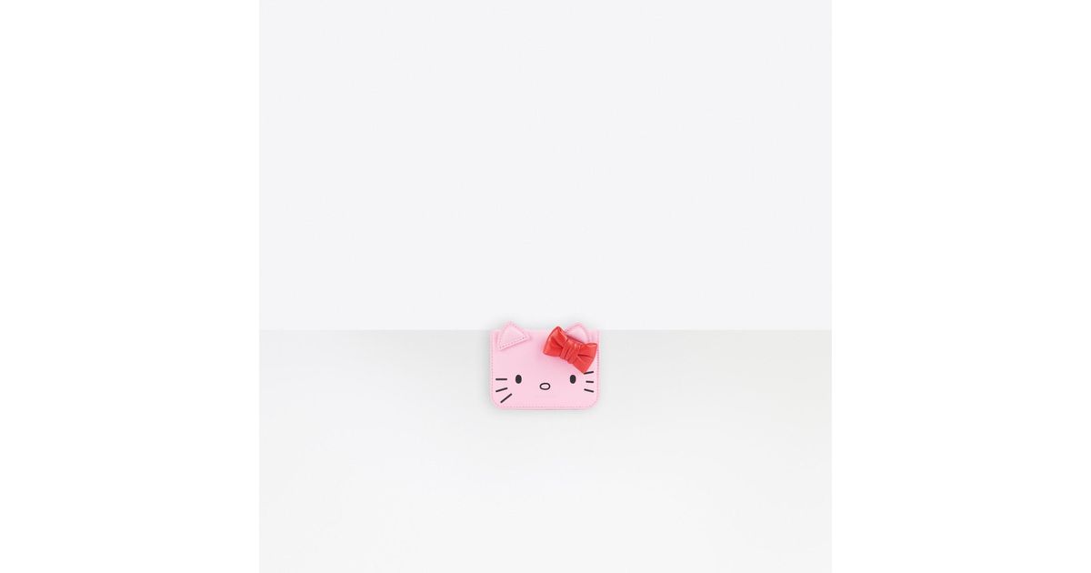 balenciaga hello kitty mini wallet