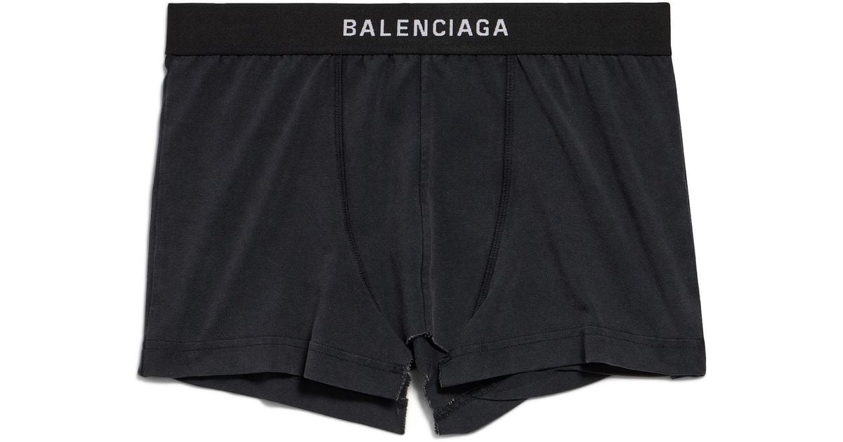 Balenciaga Cut Off Brief Skirt in Black | Lyst