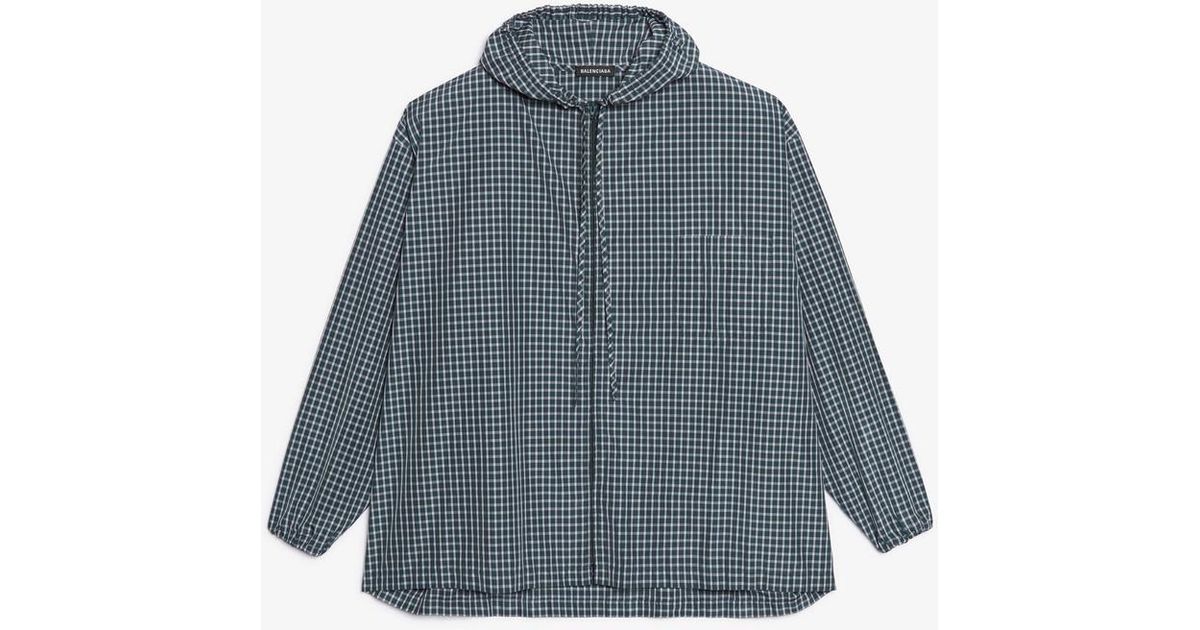 balenciaga hooded shirt