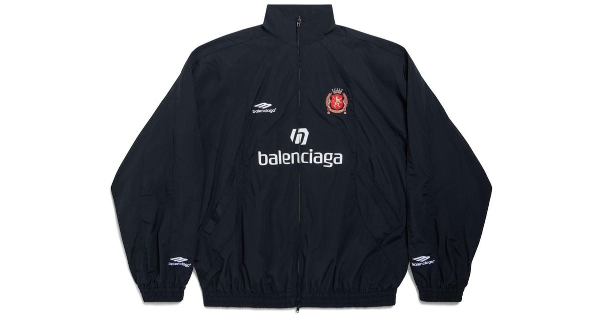 Balenciaga Paris Soccer Tracksuit Jacket in Blue for Men | Lyst Balenciaga Paris Soccer Tracksuit Jacket in Blue for Men | Lyst