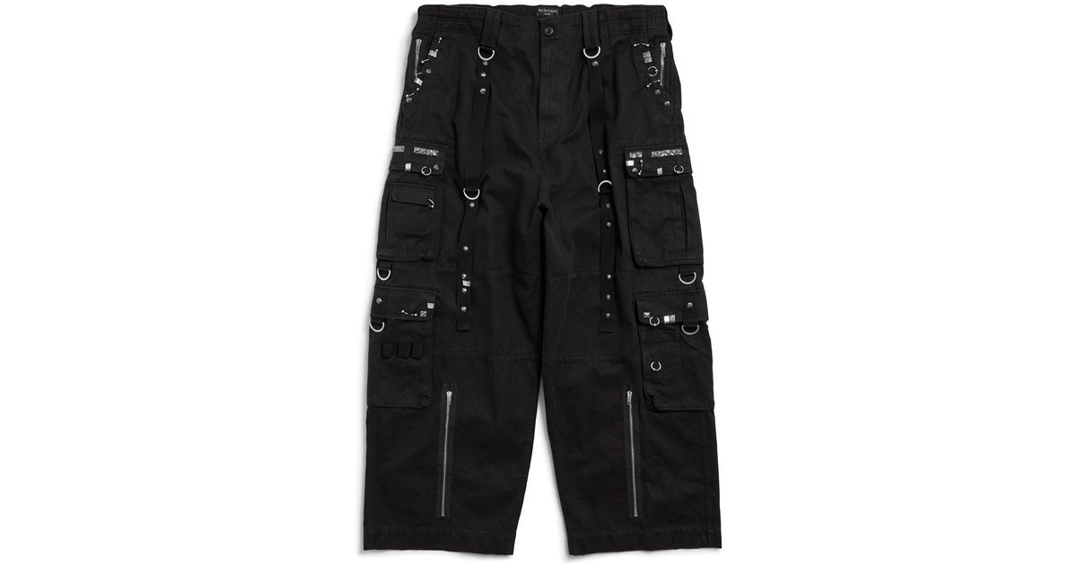 Short Cargo Kaki W30 Avec Poches à Soufflet Et Détails Cloutés - Hot Pants été