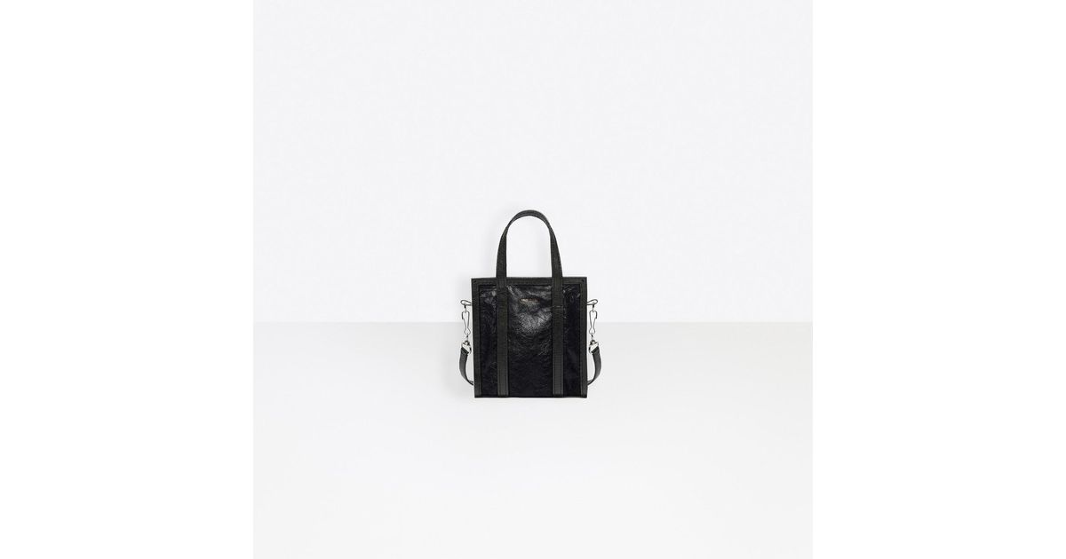 Balenciaga Leather Bazar Xs Shopper Bag in Black | Lyst Canada