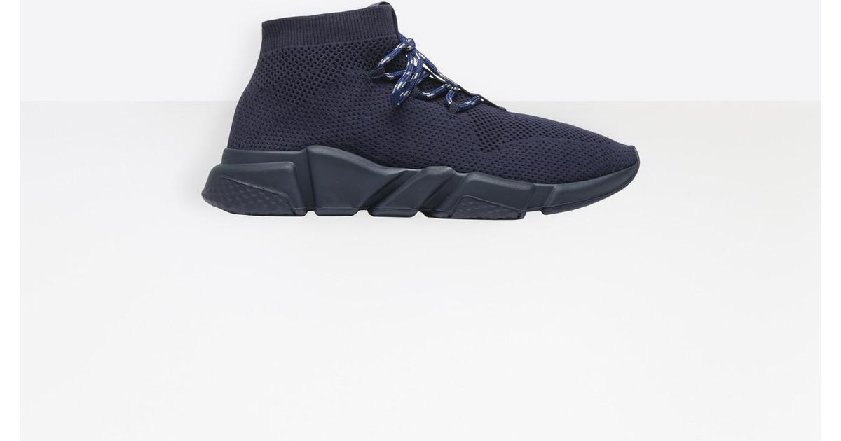 Balenciaga Speed Lace-up Sneaker in Blue for Men | Lyst