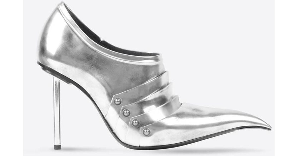 balenciaga boots silver