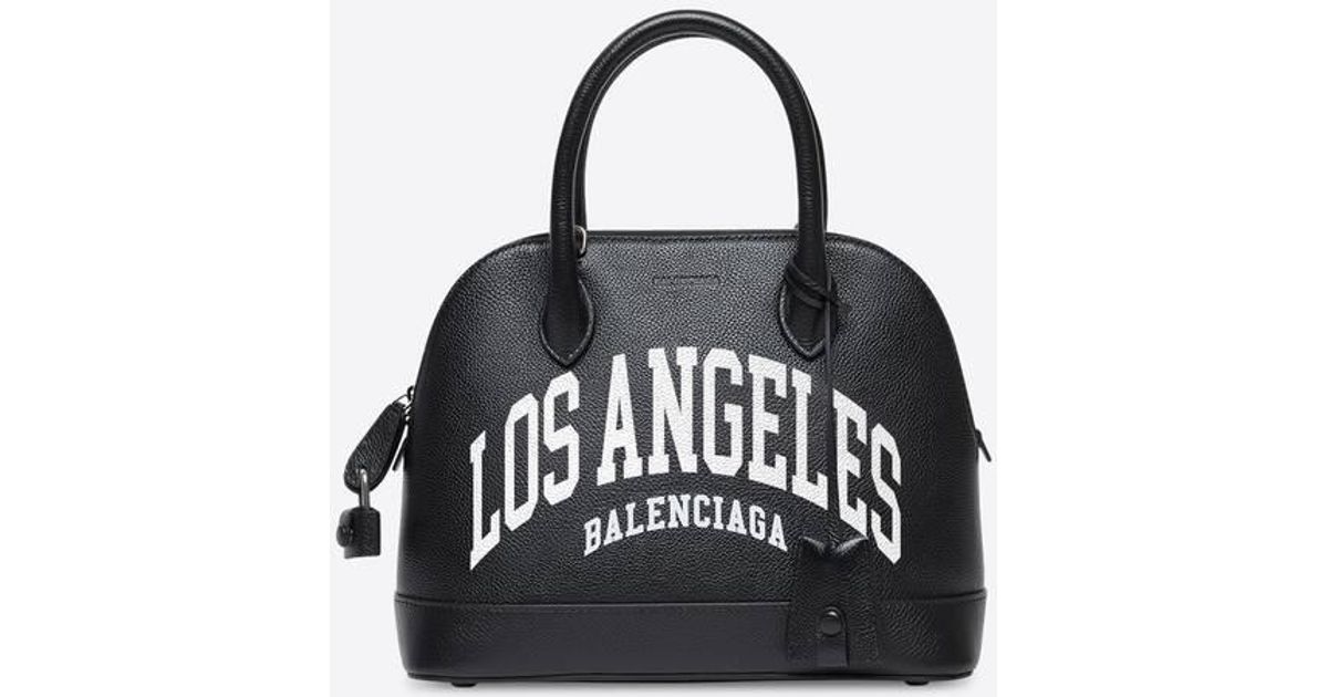 Balenciaga Leather Cities Los Angeles Small Handbag in Black Lyst