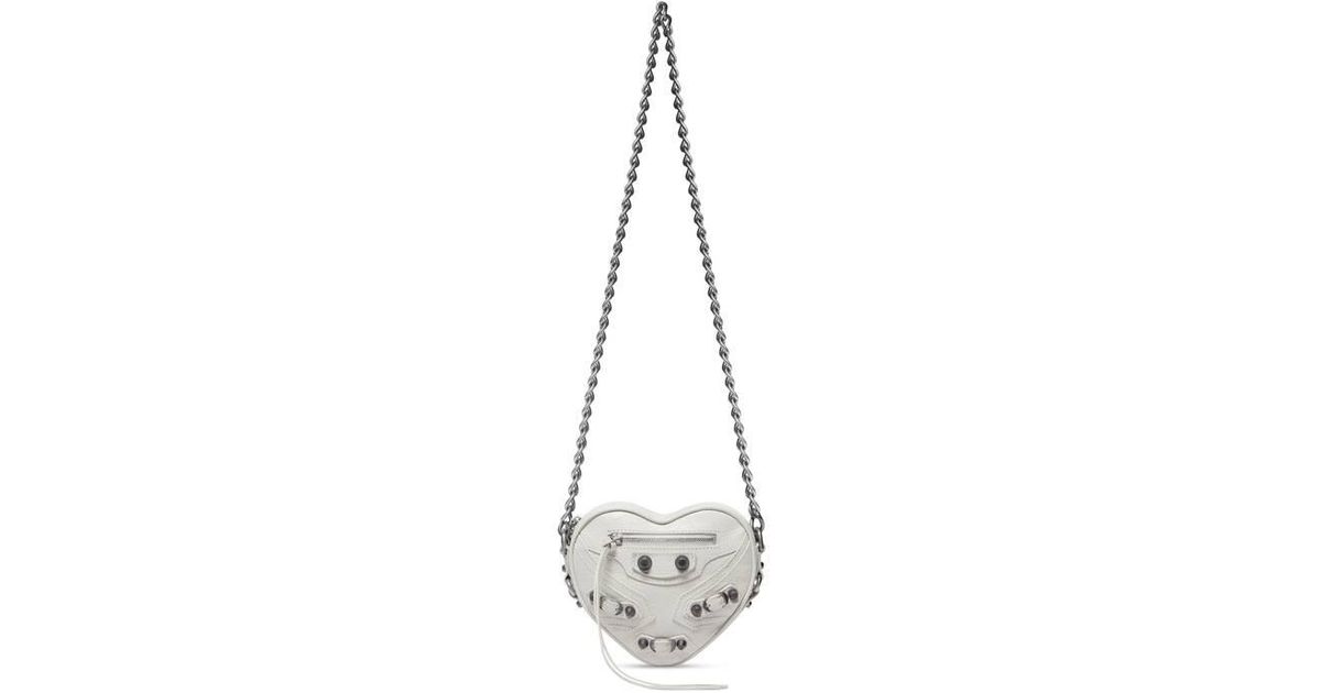 Balenciaga Le Cagole Heart Mini Bag in Metallic | Lyst