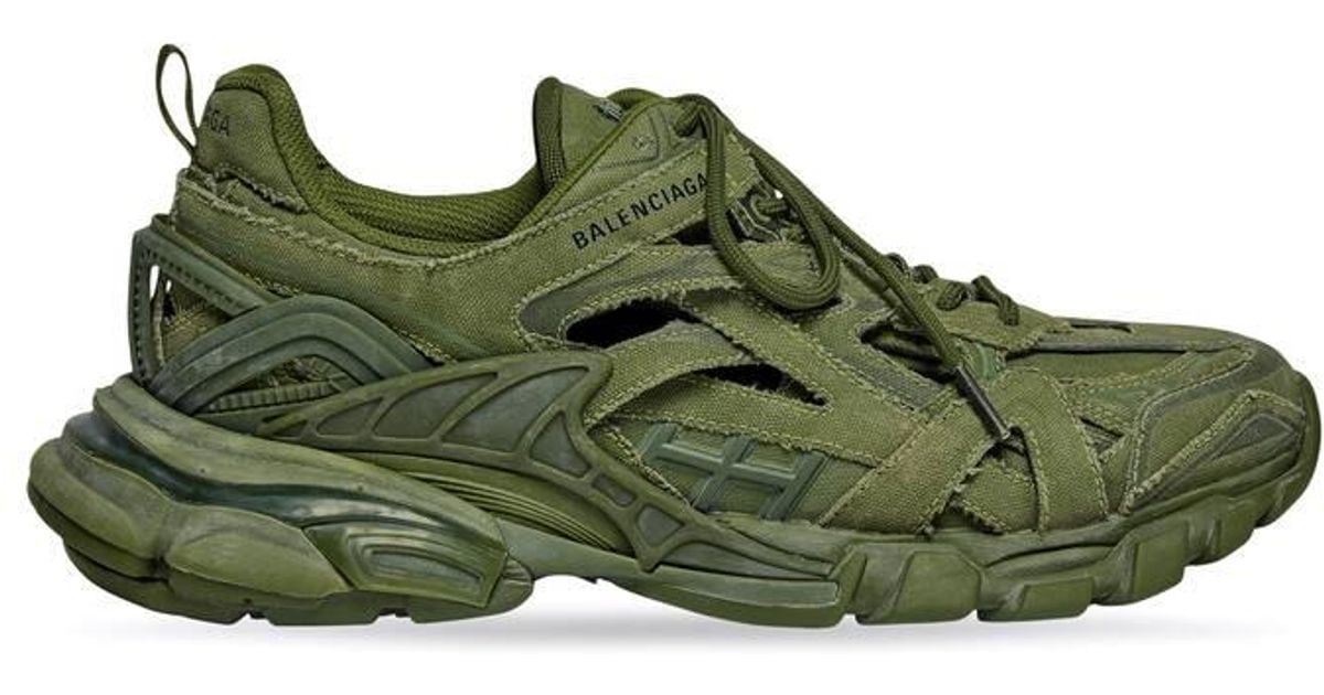 Balenciaga Track.2 Sneaker In Canvas in Green for Men | Lyst