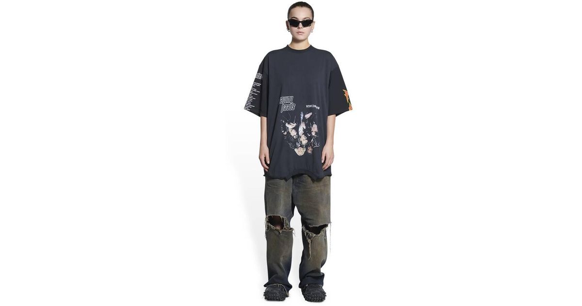 speed hunter upside down t shirt oversized