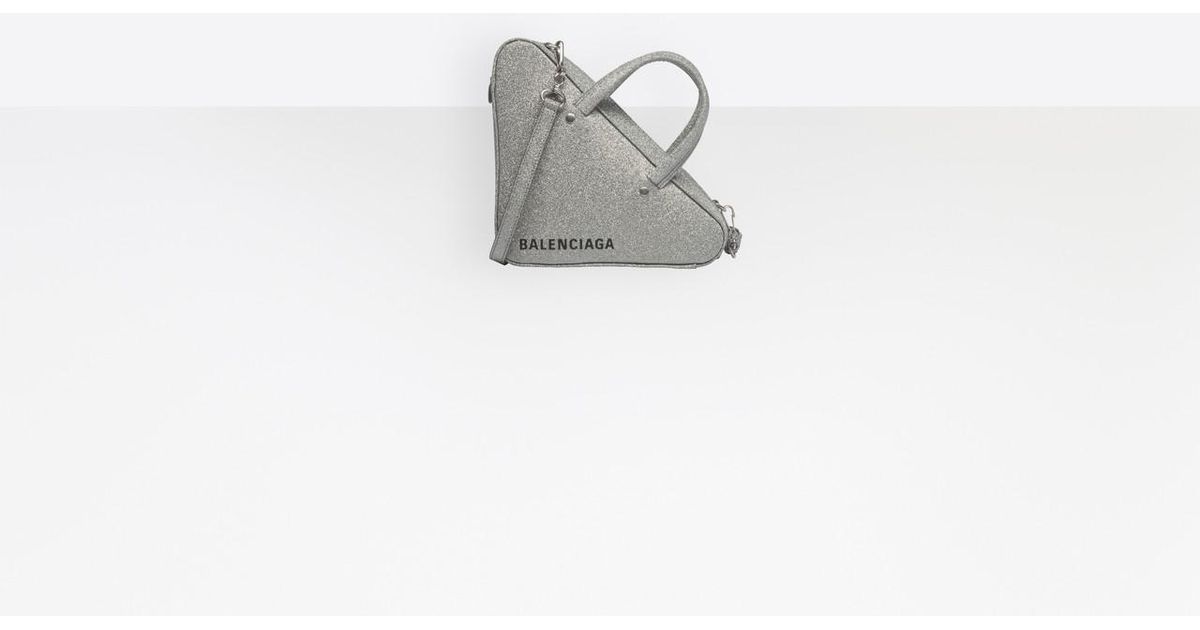 balenciaga triangle glitter