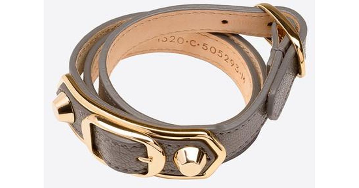 balenciaga bracelet metallic edge