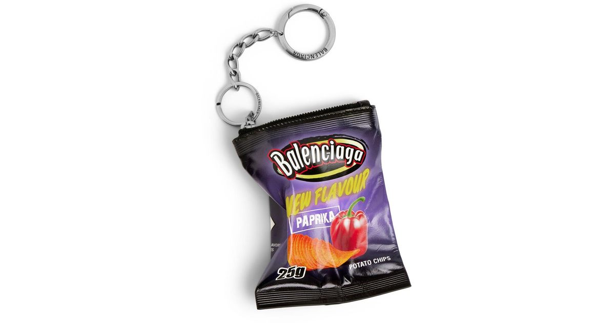 Balenciaga Charm/keychain Chips in White for Men | Lyst