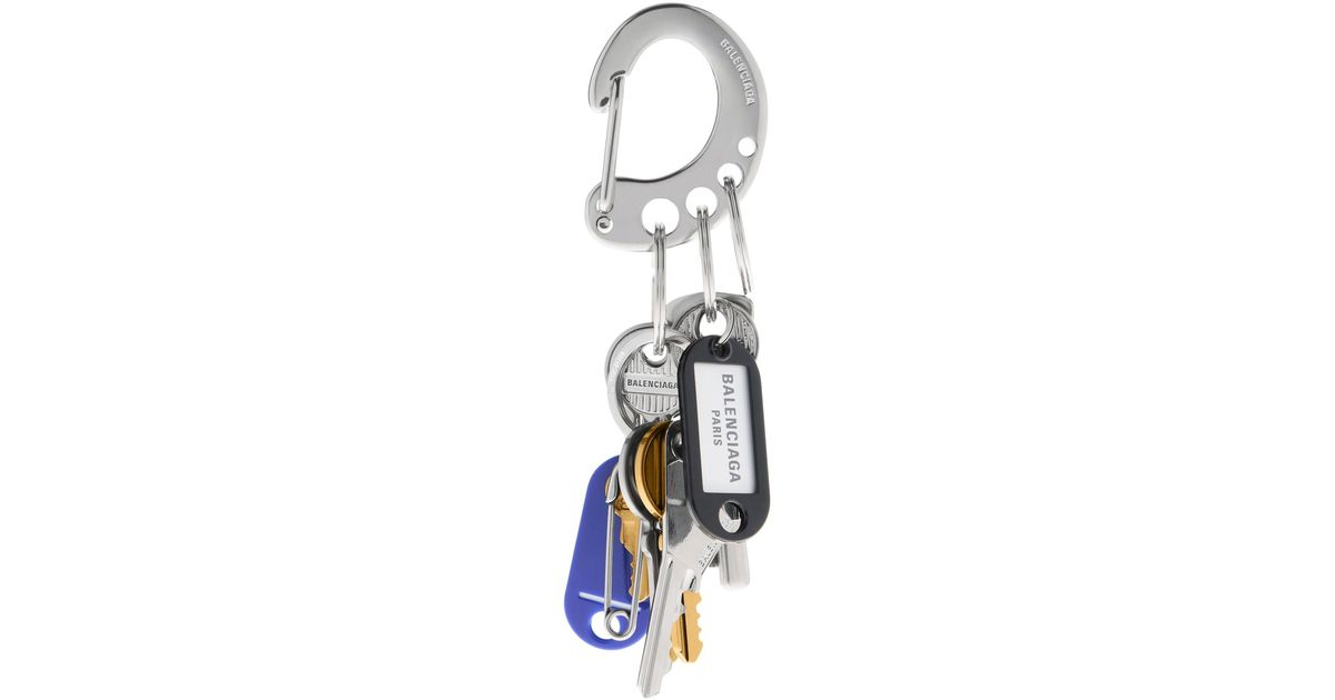 【BALENCIAGA】Old School Bag Charm/keychain Balenciaga Old School Bag Charm/Keychain in Metallic | Lyst