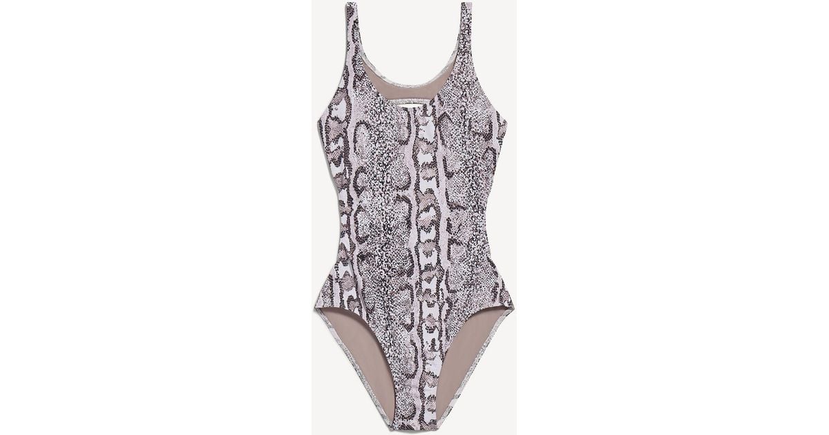 Balenciaga Python Swimsuit in Purple | Lyst