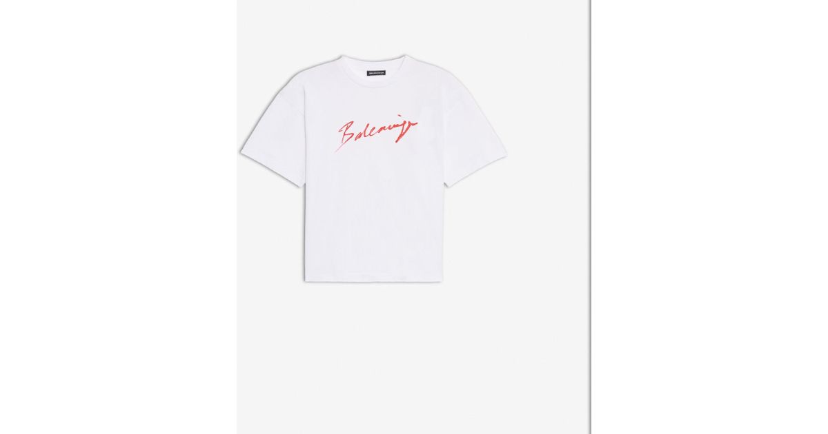 balenciaga signature tee