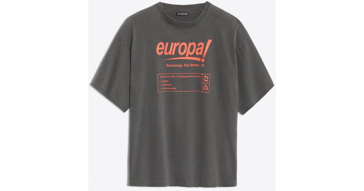 balenciaga europa t shirt