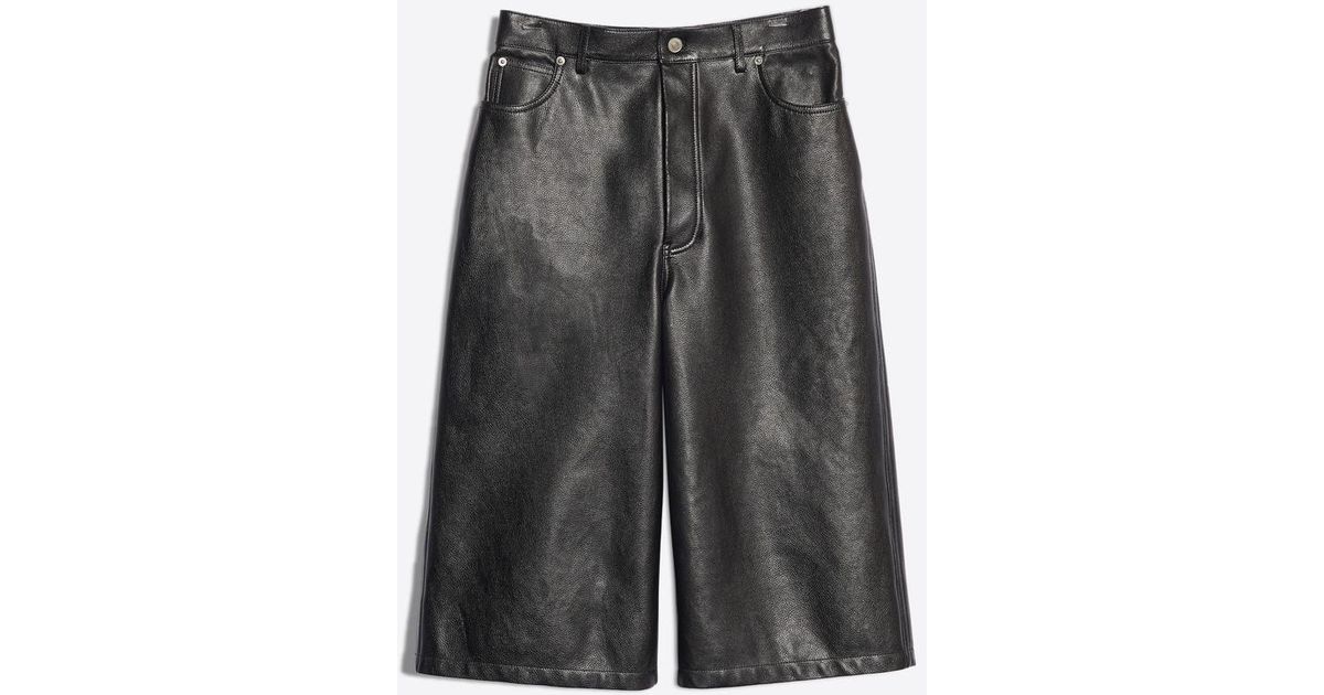 Balenciaga Capri Shorts in Black - Lyst