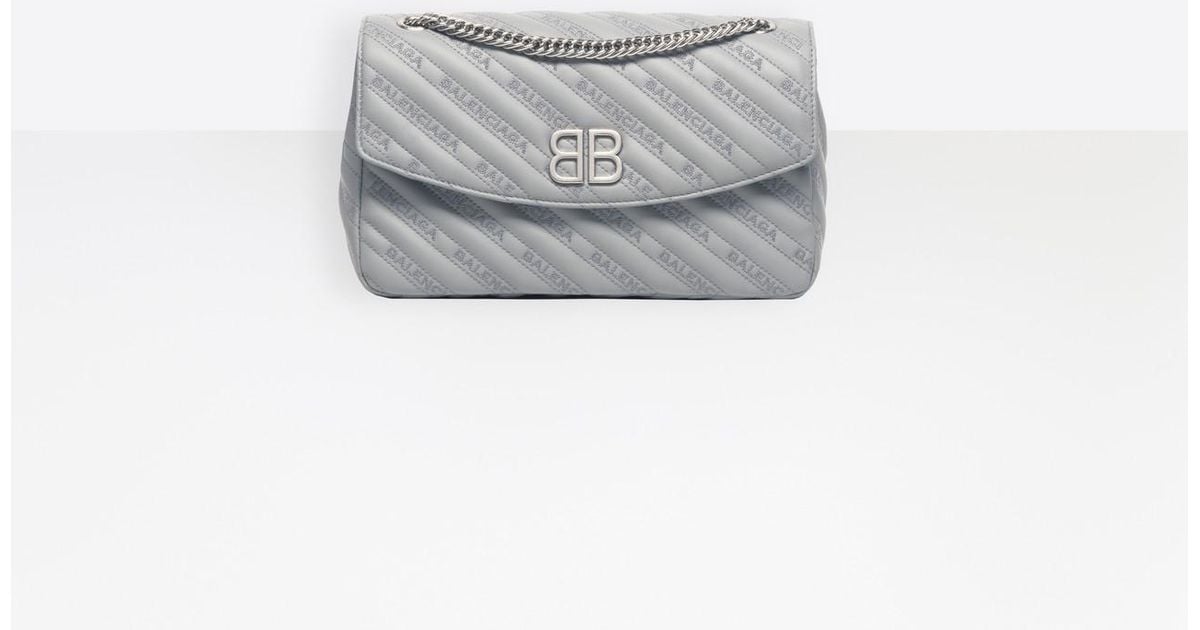 Balenciaga Bb Chain M in Gray