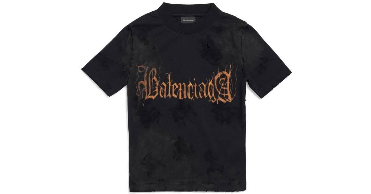 Balenciaga Heavy Metal Tight T-shirt Small Fit in Black | Lyst