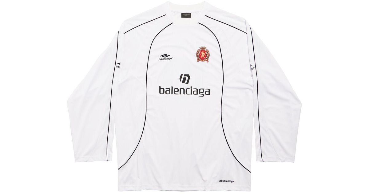 Balenciaga Tokyo Soccer Long Sleeve T-shirt Oversized in Balenciaga Tokyo Soccer Long Sleeve T-shirt Oversized in
