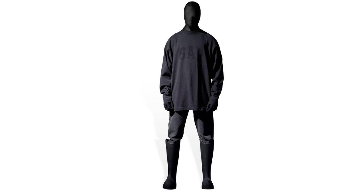 Balenciaga Yeezy Gap Engineered By Dove Long Sleeve Tee in Balenciaga Yeezy Gap Engineered By Dove Long Sleeve Tee in