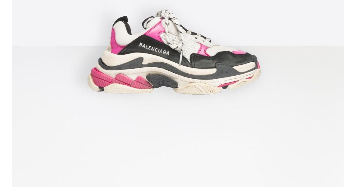 balenciaga neon pink