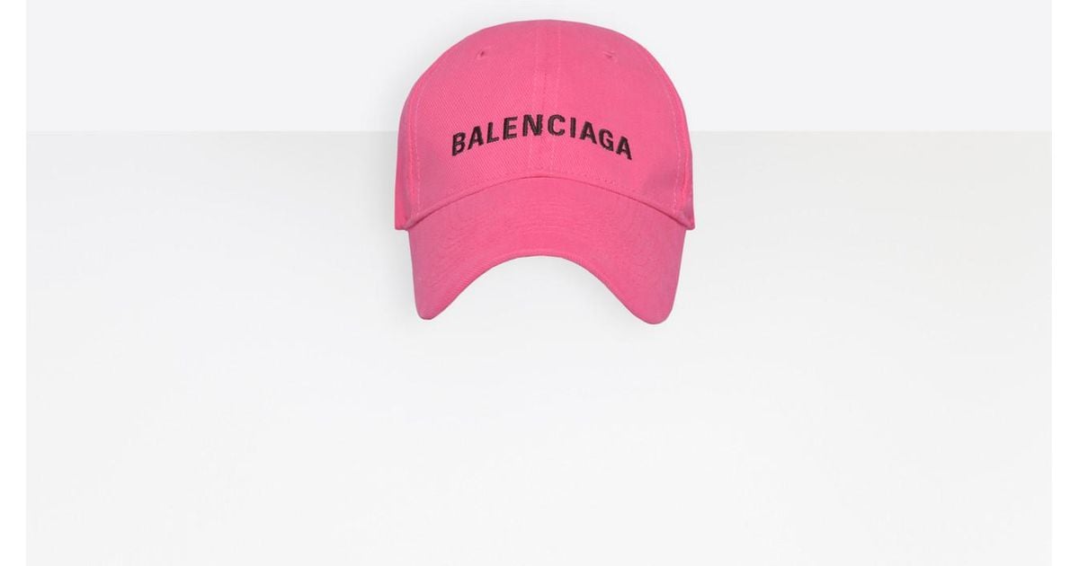 balenciaga pink hat