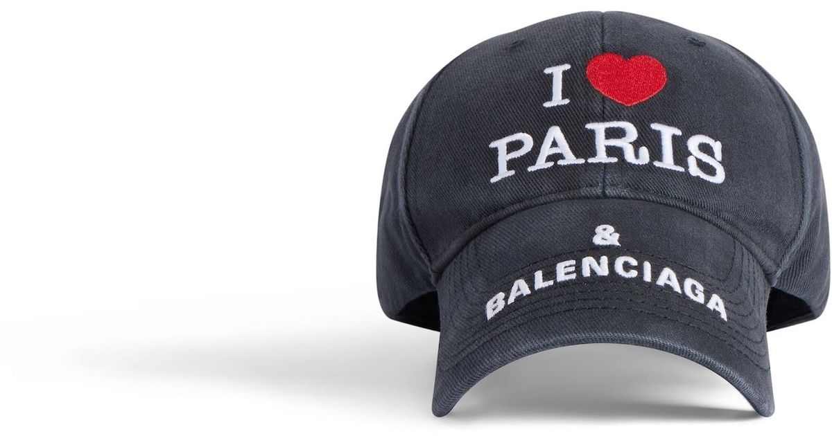 Balenciaga I Love Paris & Cap in Blue | Lyst