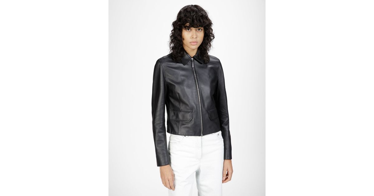 Bally Leather Jacket In Black | Lyst