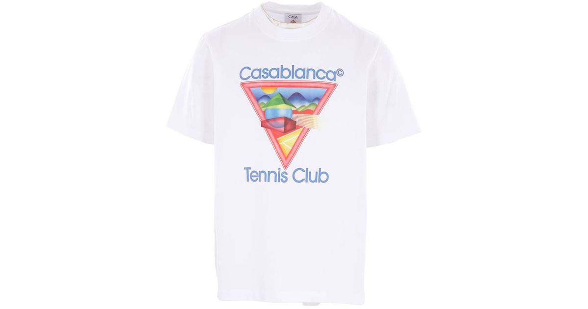 Tシャツ・カットソー Casablanca Casablanca T-shirts and Polos White CASABLANCA T-Shirts And Polos in White for Men | Lyst